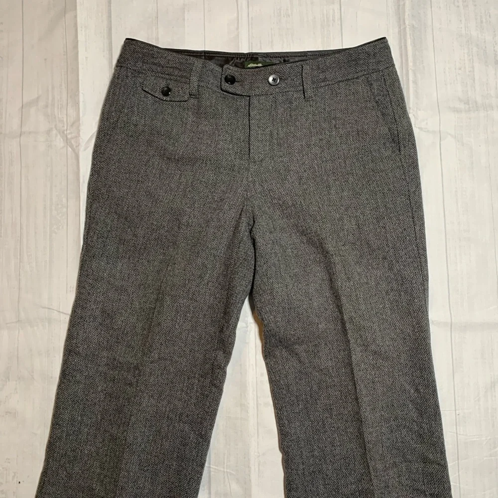 Eddie Bauer Vashon Fit wool blend pants. Gray. Size 10. - Picture 5 of 8
